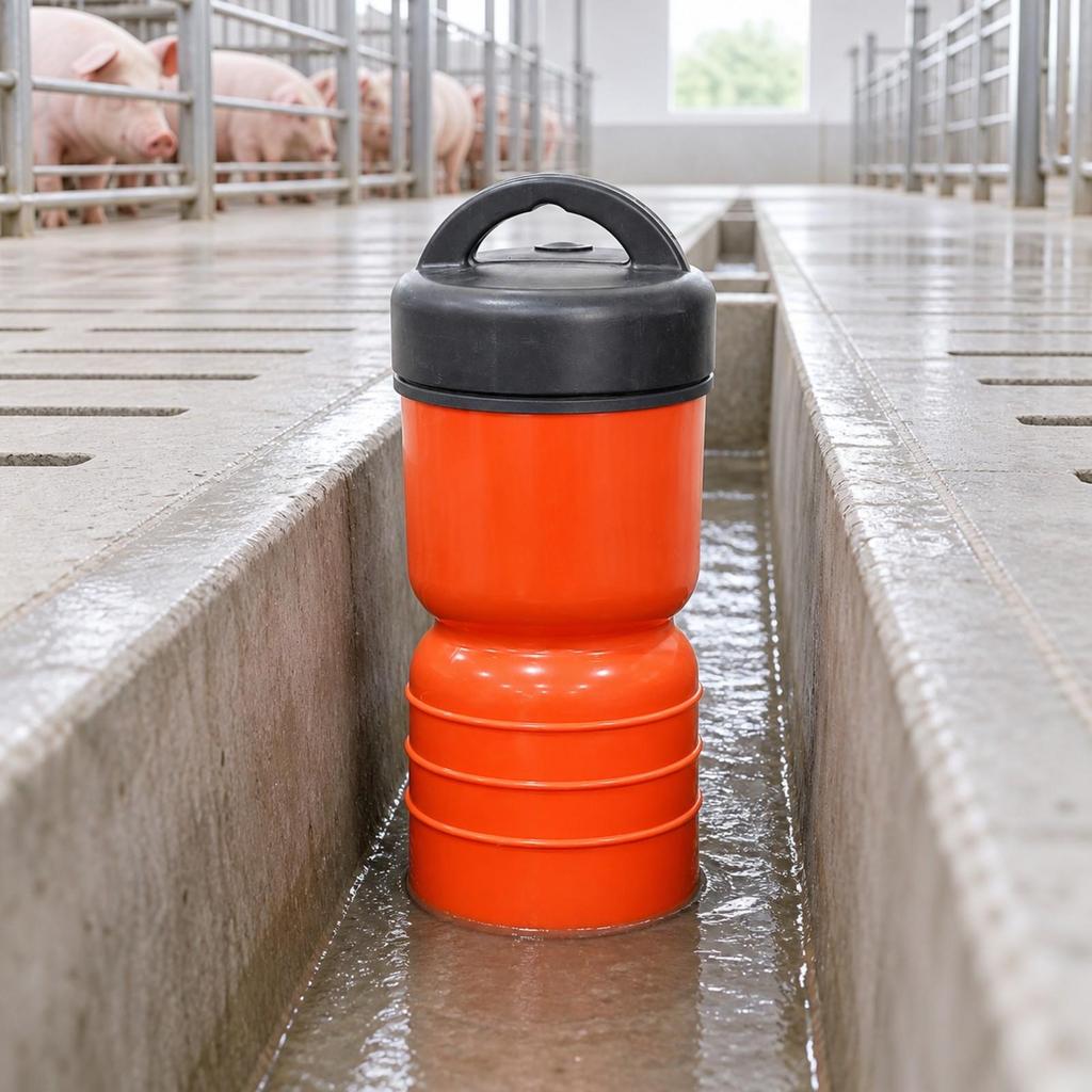 Cylindrical ManureDrain Plug with Domed Cover Easy to Lift Manure Drainage Drain Stopper