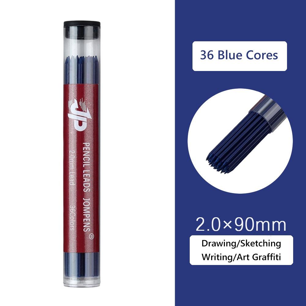 

2.0mm Lead Pencil Refill 2B Propelling Pencil Replacement Refill Mechanical Pencil Lead Blue