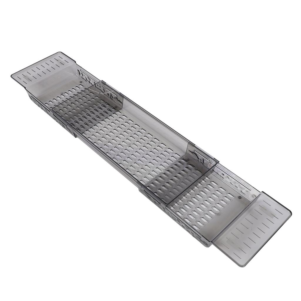 Bathtub Tray Multifunctional Drain Bath Shelf PET Retractable Bathtub Storage Rack for Bathroom