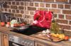 TAGLIERE IN VETRO 40x30 ORCHIDEA
