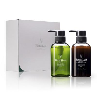 Herbal Leaf Organic Shampoo Conditioner Gift Highly Amino Naturally Sensitive Scalp 300ml Made In Japan Set, Moisturizing, Moisturizing,