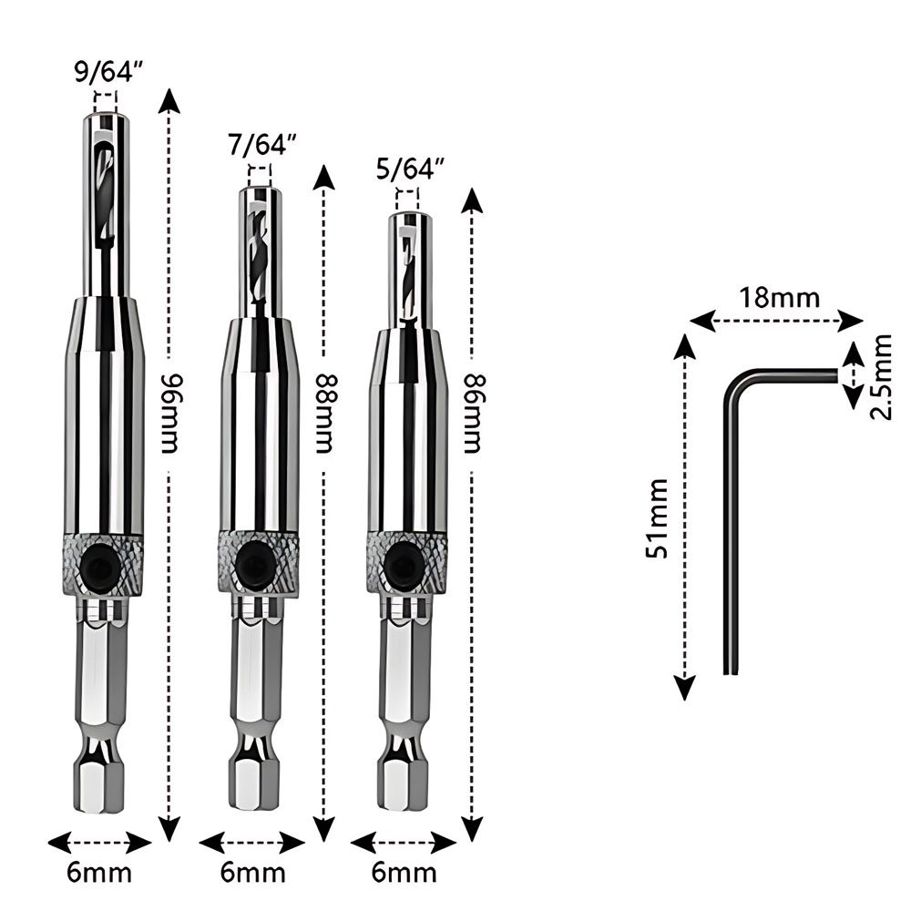 3/4/7pcs Self Centering Hinge Drill Bits Door Window Cabinet Cupboard Hinge Drilling Holes Cutter Woodworking Center Drill Bits