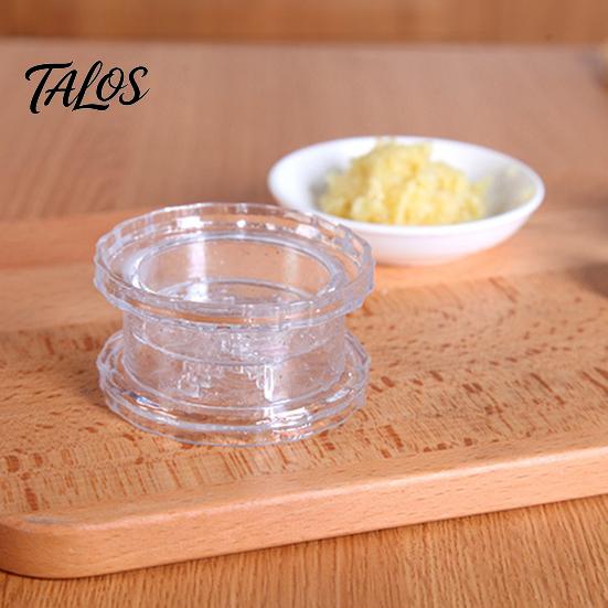 Manual Garlic Grinder Press, Transparent Grinder, Easy Operation Portable Salad Dressing Tool Chopper, for Onion Ginger Nuts Herbs Handheld