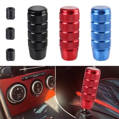 Car Tool New Style Aluminum Knurled Shifter Lever Knob Gear Shift Knob Manual Transmission 95MM Universal Non-Slip