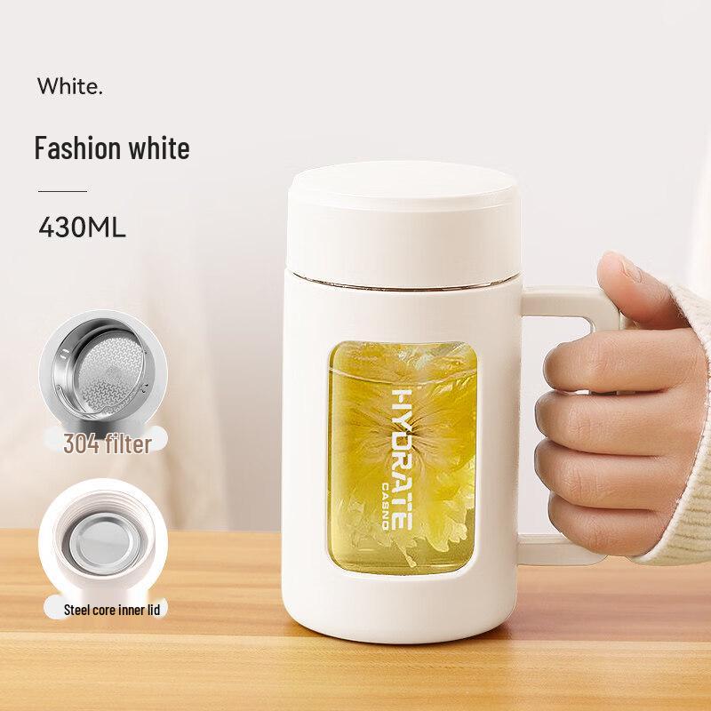 ZISIZ Double-Layer Insulated Glass Cup