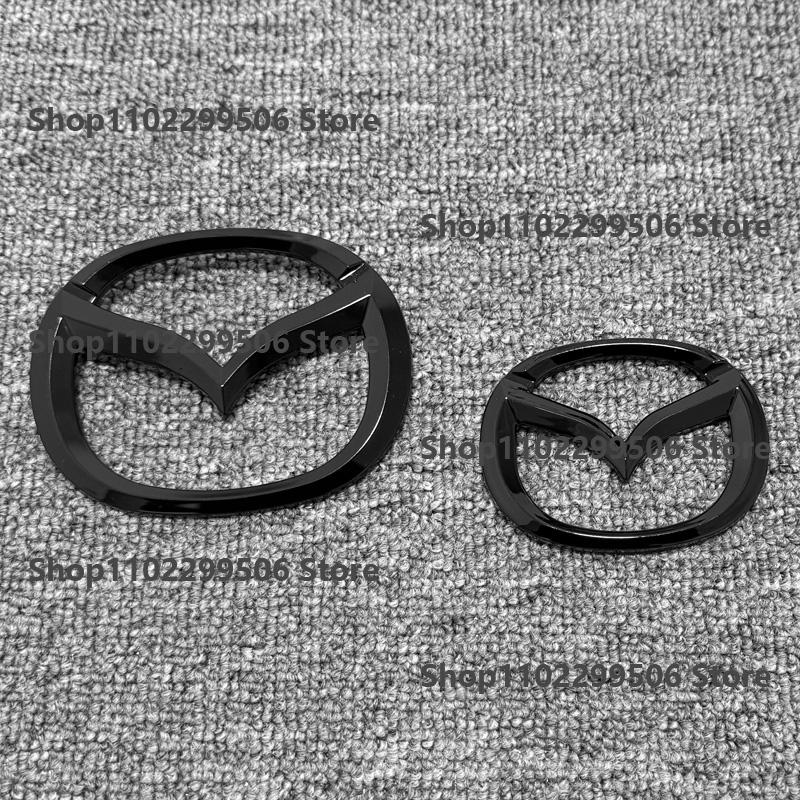 ABS Car Front Trunk Emblem for Mazda MX5 NC ND Logo Steering Wheel Badge 3D Body Replaced Sticker Rear Tail Refitting Decoration
