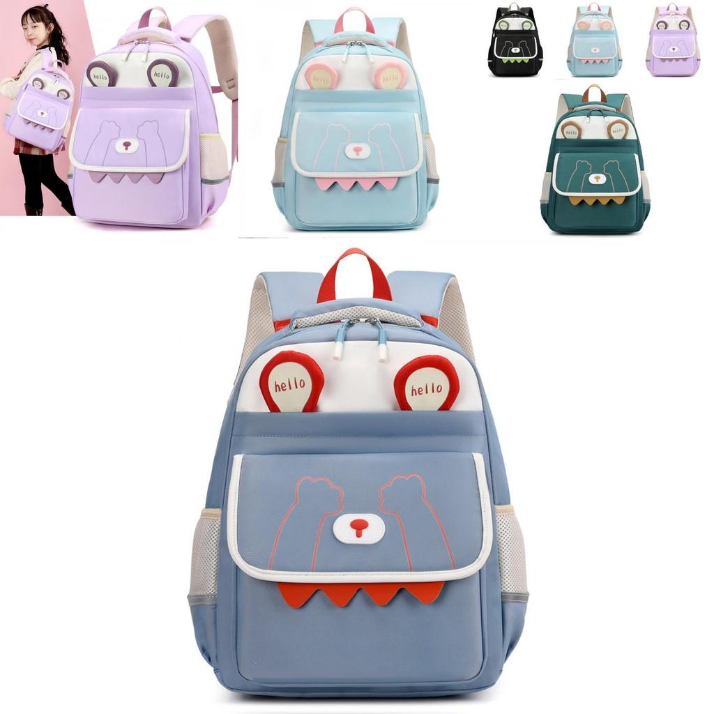 Colorful Durable Nylon Backpack For 1st To 3rd Grade Kids Featuring Lightweight And Fun Design