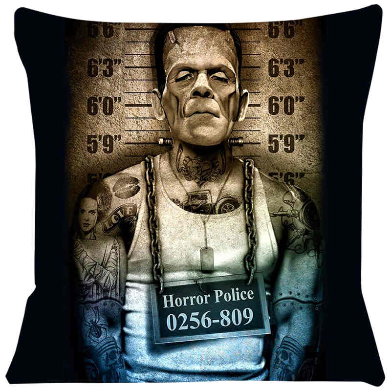 Frankenstein The Gate Cushion Cover Comfortable Short Plush Pillow Cases Chair Car Sofa Pillow Cover Home Decorative Sj-300