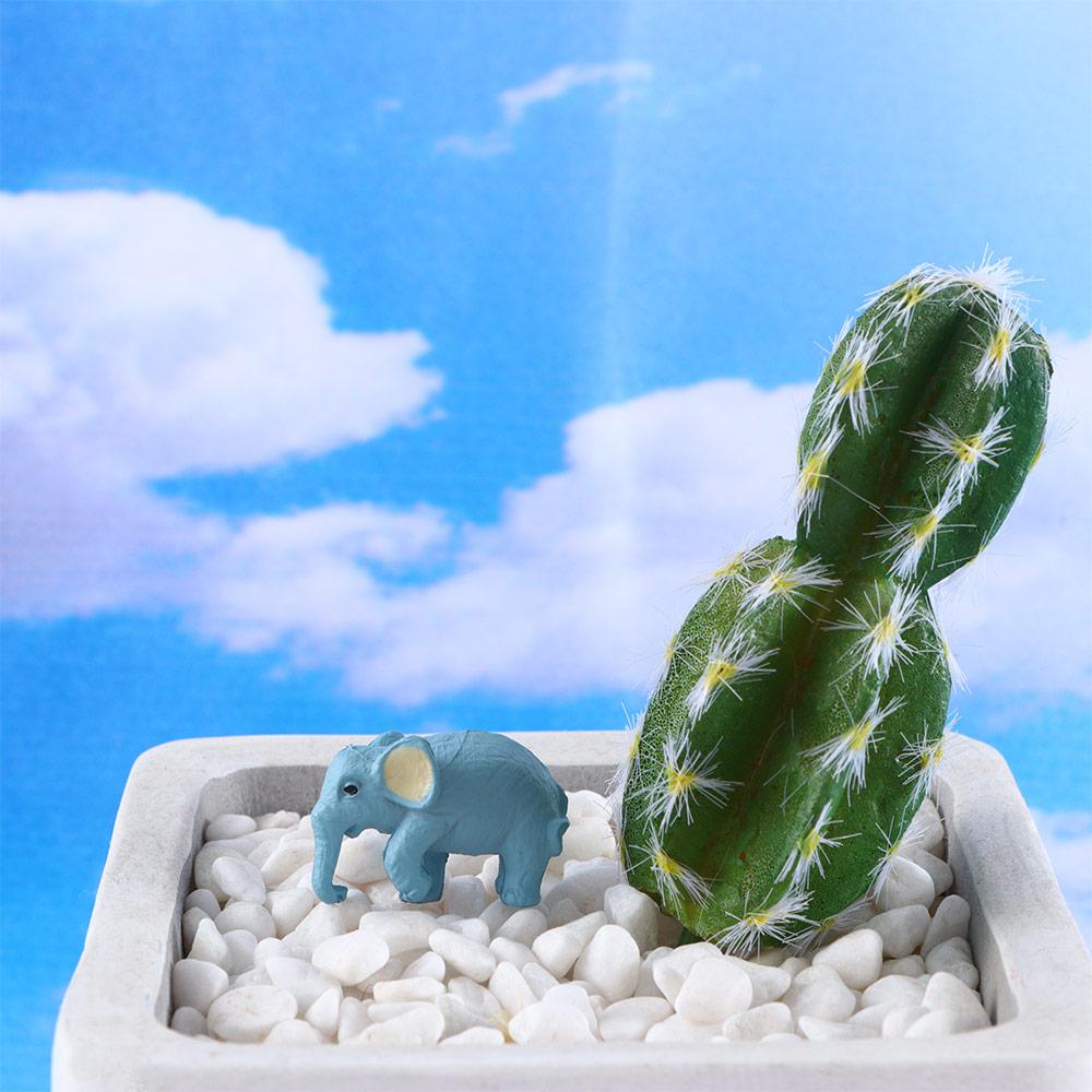 Landscape Terrarium Ornaments Bonsai Doll House Decor Elephant Miniature Fairy Garden Figurines
