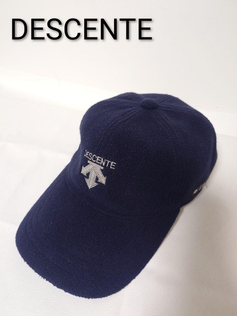 

[USED] Rare Descente Golf Cap with Embroidered Logo and Earmuffs, Made in Japan