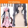 Black Butler Ciel Phantomhive Party Cosplay Women Long Gray Blue Wavy Wig With Two Stylish Ponytails