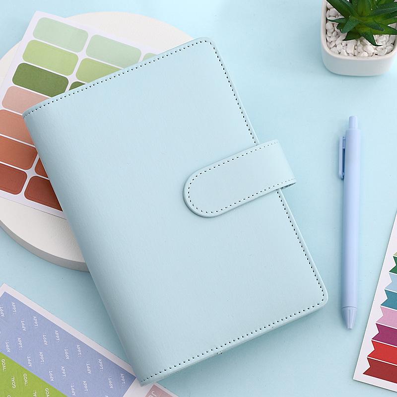 A6 Macaron Loose-leaf Notebook with Removable Cover