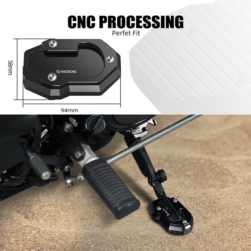 For Harley Sportster S RH1250S 2021-2024 Kickstand Side Stand Extender Pad RH 1250 S RH1250 S RH 1250S 2021 2022 2023 2024