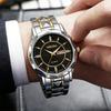 Watch Men'S Premium Sense Luminous Pointer Calendar Rivet Alloy Quartz Men'S Watch