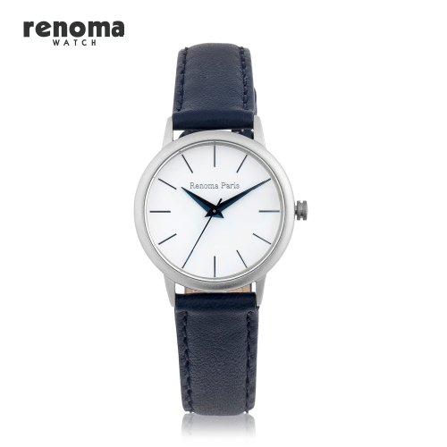[RENOMA] RENOMA Women s Leather Band Watch Navy RE505NA none
