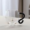 Cute Double-Wall Glass Rabbit Mug