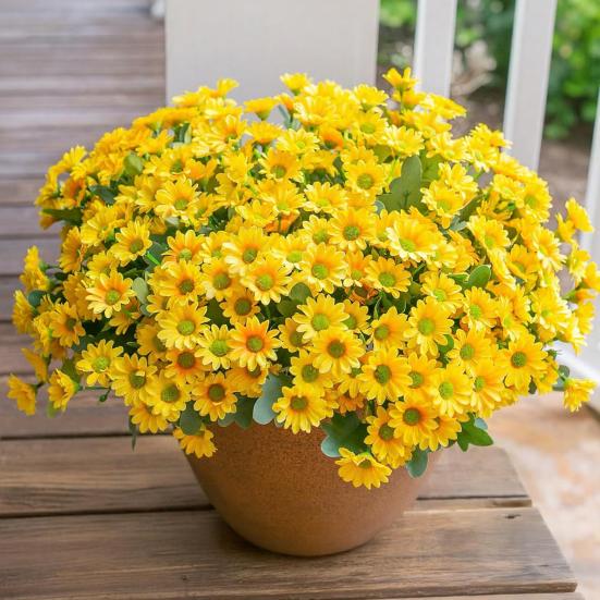 Artificial Flower Door Basket Wreath Cascading Green Leaves Branches Realistic Look UV Resistant Faux Flower Home Decor