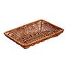 Braided Fruit Hand Woven Serving Tray Organizer Imitation Rattan Basket for Kitchen