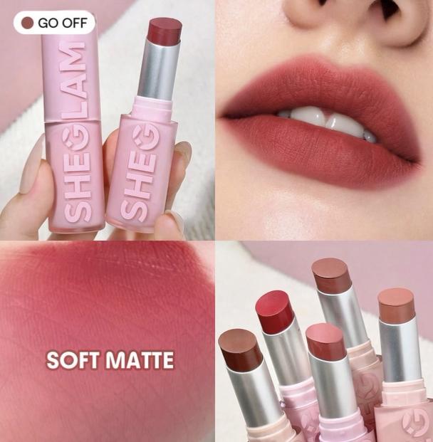 Sheglam's New Lightweight Matte Matte Autumn and Winter Lipstick Lip Veil Cushion Is Not Drying Out