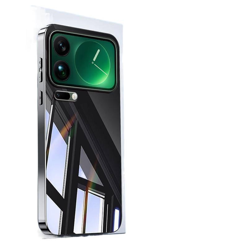 Xiaomi 17ProMax Mirror Glass Protective Case - Anti-fall, High-end, Trendy.