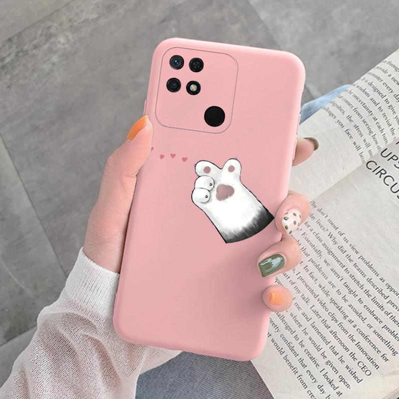 For Redmi 10C 10 C Back Cover Protective Case Soft Silicone Cute Cartoon Cat Frog Phone Case For Xiaomi Redmi 13C 14C 12C Coque