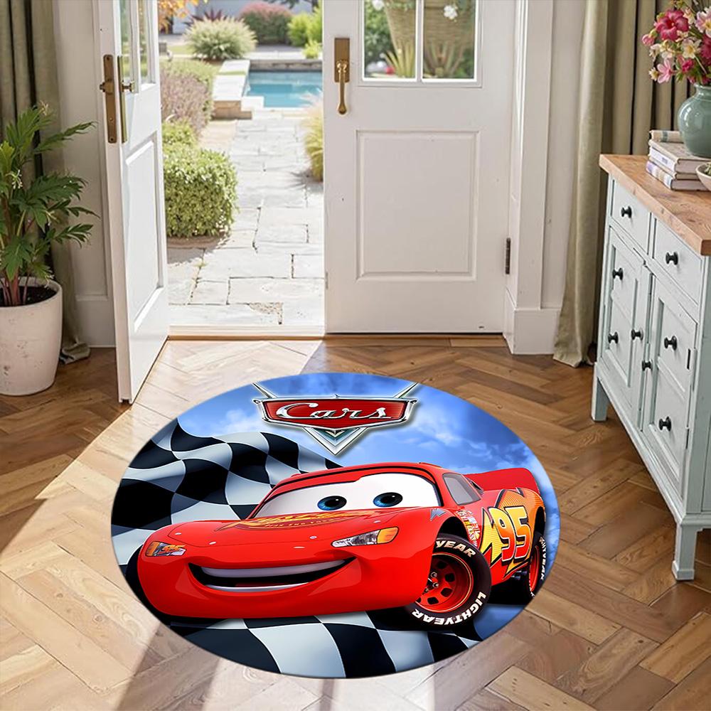 Dinsey Round Carpet Design for Game Room Outdoor Balcony Foyer Anti-slip Round Rug Decorate Offices Wedding Party Gift
