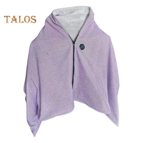 

Электрический подогреваемый платок-одеяло с регулируемой температурой и технологией быстрого нагрева. Застежка-молния. USB-одеяло с подогревом. фиолетовый