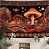 Retro Mushroom Mountain Tapestry Wall Hanging for Living Room Bedroom Yoga Meditation Room Wall Art Psychedelic Boho Decor
