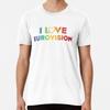 I Love Eurovision - Rainbow Pattern S To 5XL Made In the AU/USA T-Shirt