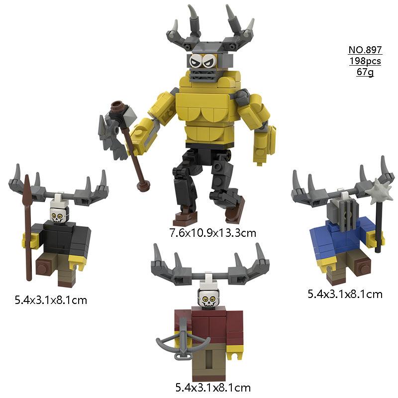 Non-Toxic 99 Nights In The Forest Deer Building Blocks Set 99 Nights In The Forest Deer Blocks For Children Christmats Toys Birthday Gifts