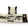 Animal Letters Cushion Cover Home Decor Cushions Custom Throw Pillows Dog Bear Birds Pillow Cover For Car Sofa Home Decor