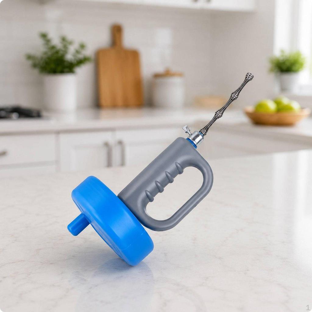 Drain Clog Remover Versatile Auger Flexible Toilet Snake for Lavatory, Kitchen, Plumbing