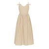 Spring New 100% Cotton V-neck Cami Dress, Women's Elegant Sexy Tie-back Open Back Dress, Cross-border European American Style