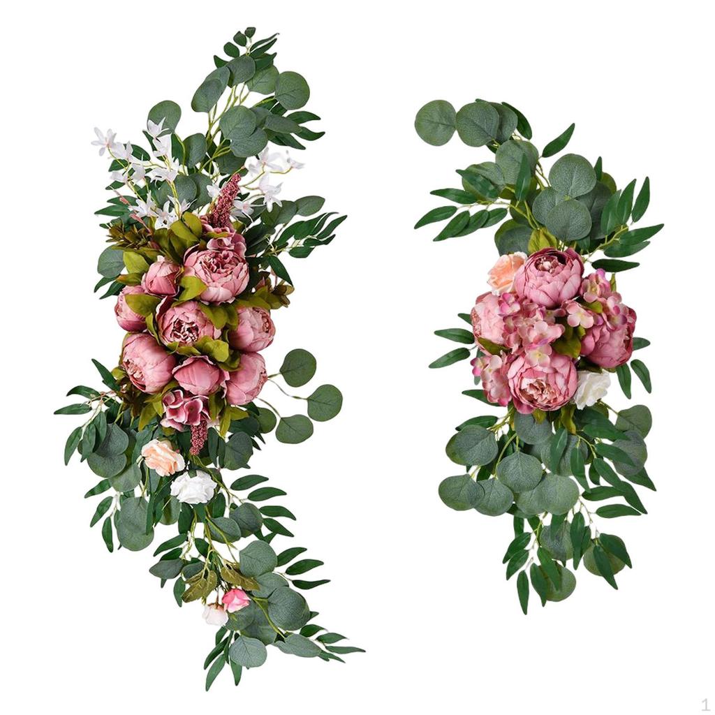 Künstlicher Hochzeitsbogen Blumen Blumengirlanden für Schlafzimmer Wohnzimmer Party Dekoration