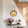 2D Flat Aluminum 7.87 Inch X 7.87 Inch Beer Glass Style Wall Decoration, Vintage Style. Suitable for Bars, Living Rooms, Kitchens, Cafes, Porches