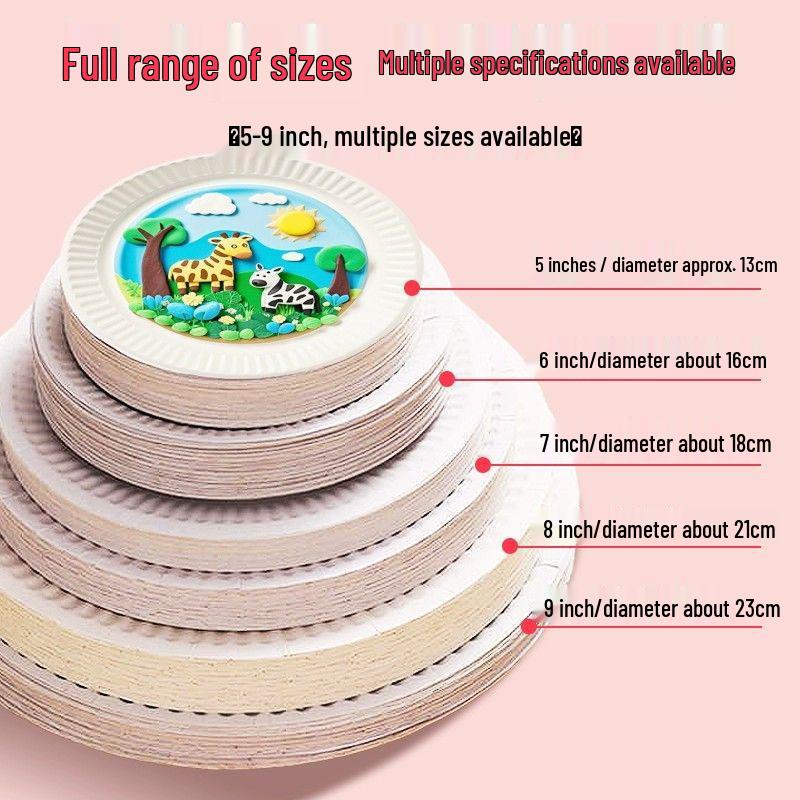 Hand-Painted DIY Art Paper Plates & Bowls for Kids