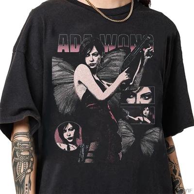 2026 Neues ADA WONG Resident Evil Biohazard Spiel Streetwear T-Shirt für Herren Damen 100% Baumwolle Hohe Qualität T-Shirts Streetwear Tops