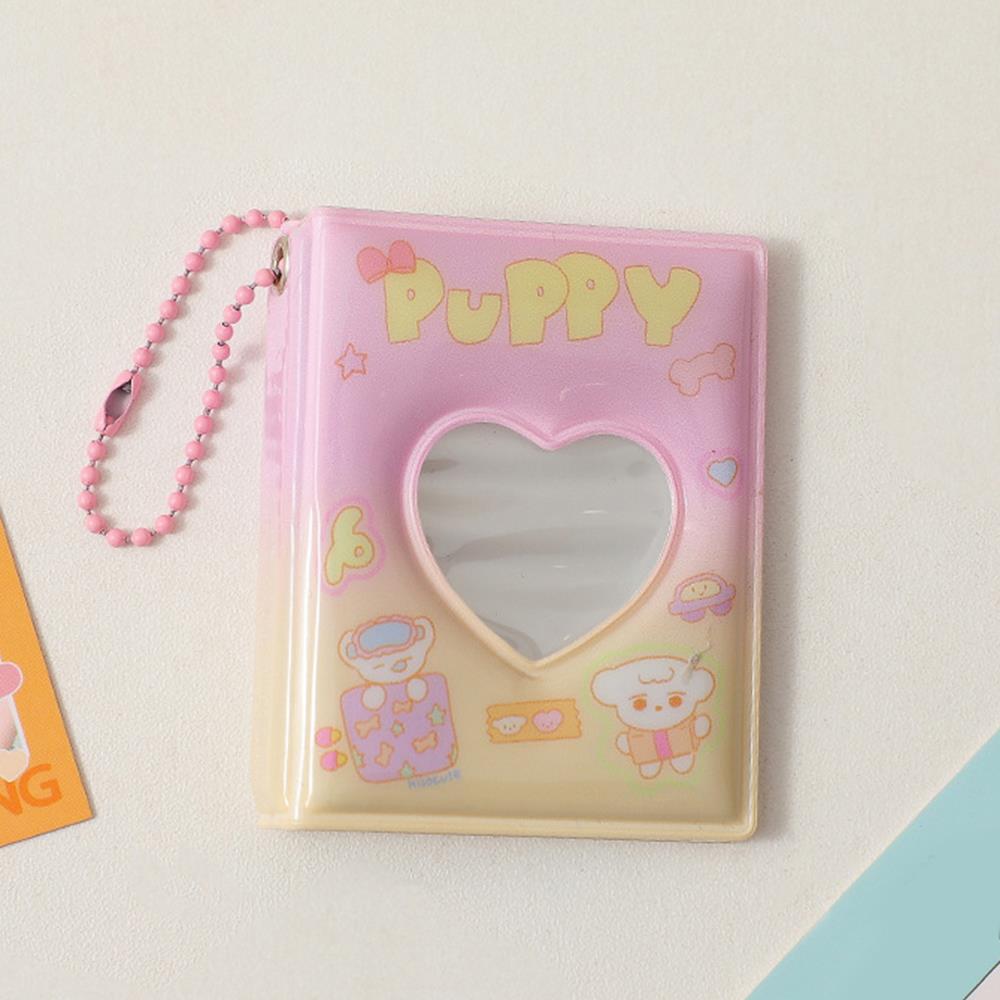 

Small Card Storage Album Pendant Love Hollow Mini Photo Album Mini Album Photocard Holder Decorative PVC Cartoon Collect Book