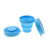 Silicone world Folding Cups 150ml Food Grade Water Cup Travel Silicone Retractable Coloured Portable Outdoor Coffee Handcup