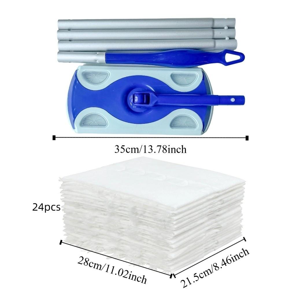 Reusable Dust Removal Paper Hands-Free Washing Floor Cleaning Artifact Lazy Mop  Floor Cleaning