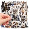 50PCS Cute Cat Animals Kawaii DIY Stickers For Waterproof Skateboard Laptop Phone Diary Car Vinyl PVC Decoration Stickers