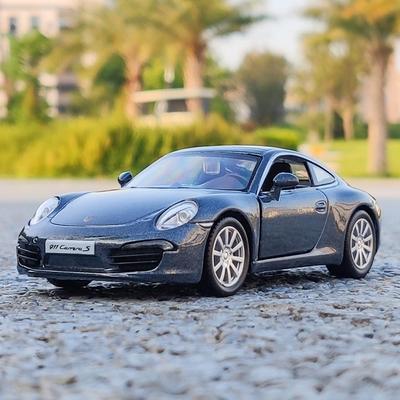 5 Inch Metal Car Simulation Diecast & Toy Vehicle Porsche 911 Carrera S Supercar RMZ City 1:36 Alloy Model Gifts For Children