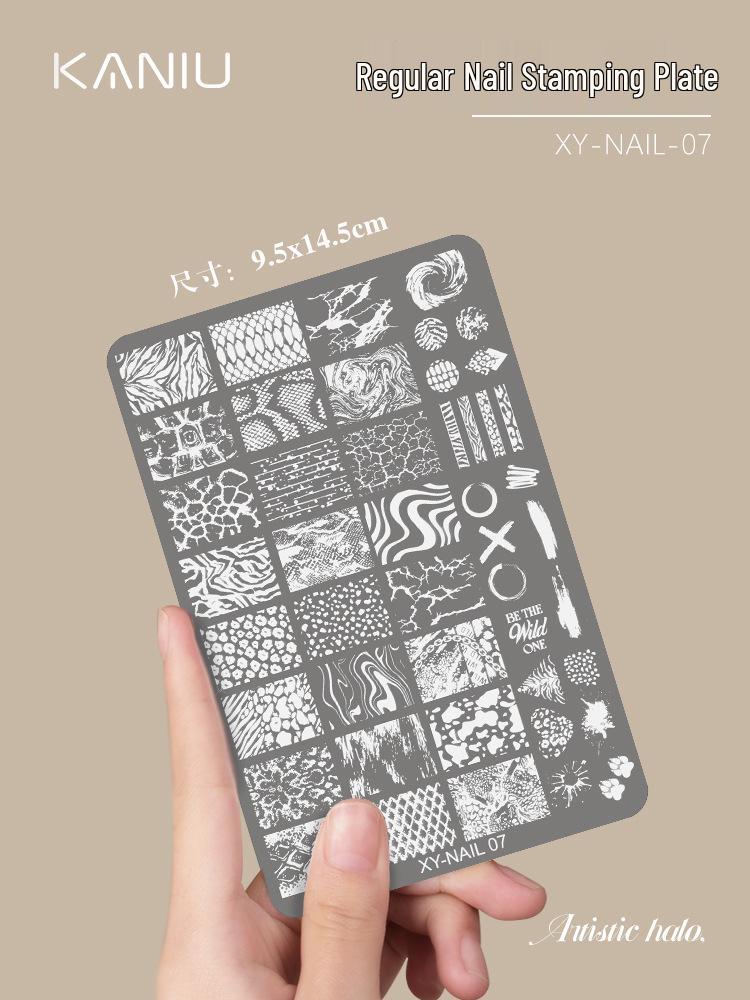 Płytki do zdobienia paznokci w stylu chińskim - Wzory motyli, koronki, kwiatowe i bambusowe