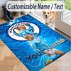 Custom Text Printed Rug Erling Haaland Non Slip Floor Carpet For Home Room Decor