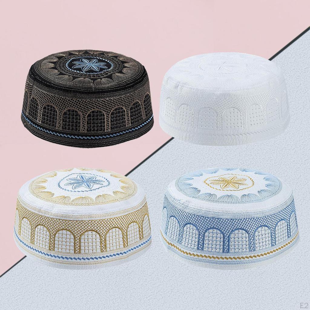 Mens Prayer Hat Structured Turkish Beanie Topi Gift for Men, Breathable and Comfortable