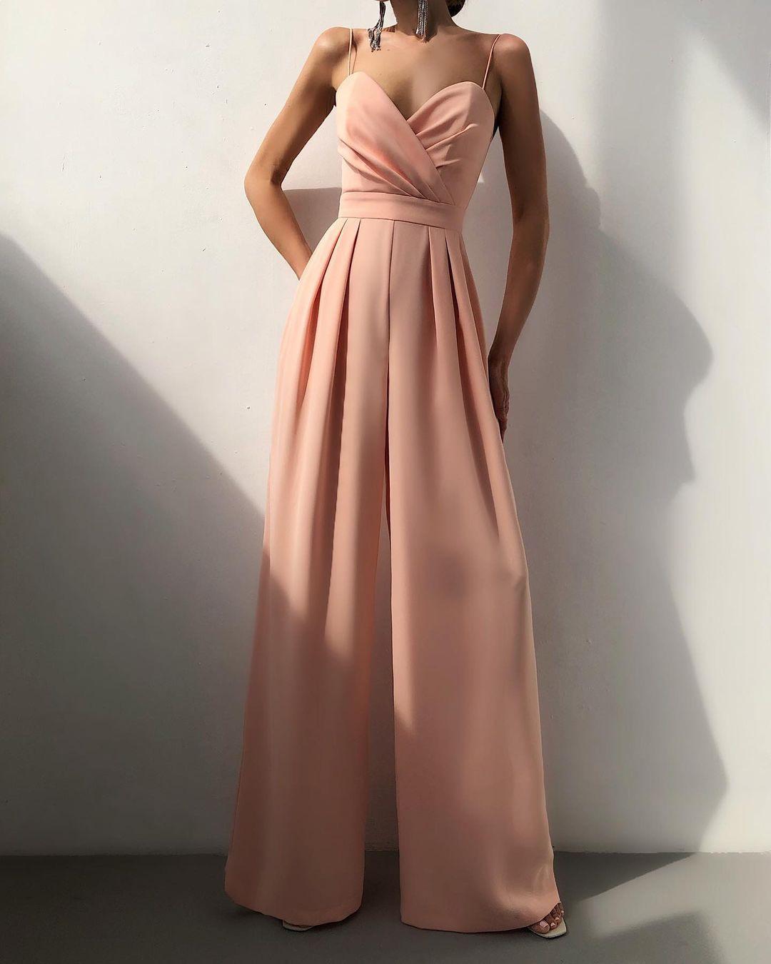 

Suspender Straight-Leg Jumpsuit Medium