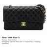 Chanel Classic Flap CF Lambskin And Gold Metal Flap Bag, Crossbody Bag, Shoulder Bag Women's Black A01112-Y01295-94305
