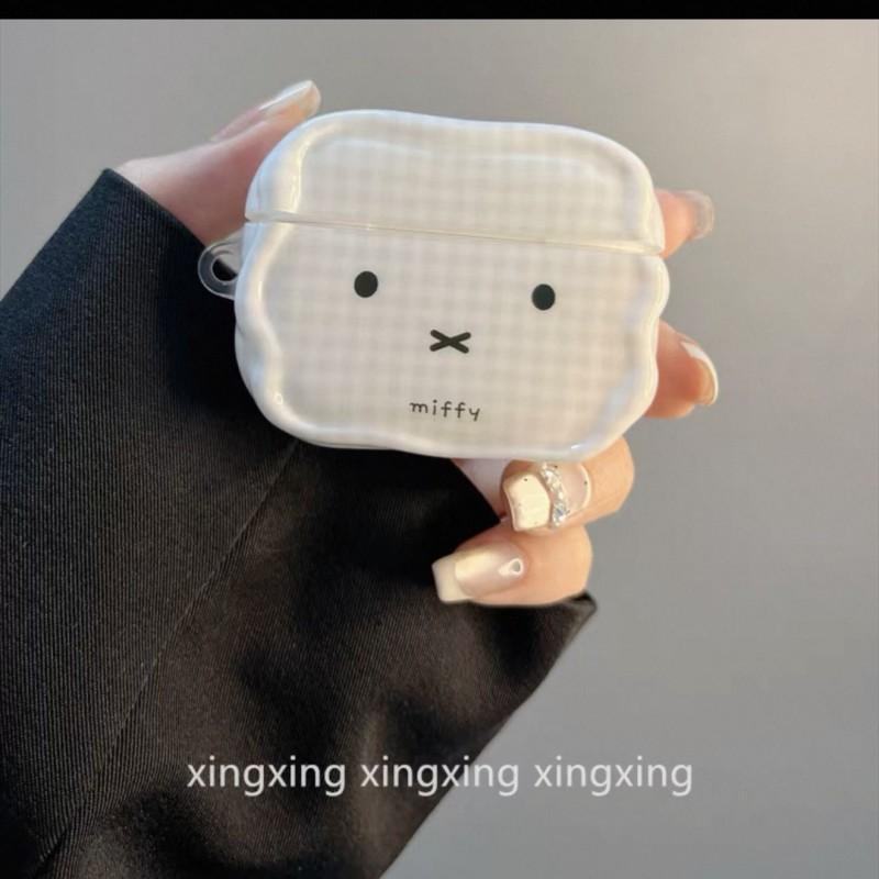

Ins Cute Plaid Rabbit Suitable Apple AirPods Pro 3 Generation Bluetooth Headphone Cover 4 Soft 2 Silicone Protective Case 2025 New PRO3