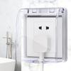 Copertura Protettiva in Plastica Tipo 86 per Bagno, Scatola Anti-schizzo, Coperchio Impermeabile per Interruttore e Presa, Scatola Impermeabile per Uso Domestico