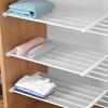Adjustable Cabinet Shelf Holder Wardrobe Closet Organizer Storage Shelf Wall Mounted Kitchen Rack Space Saving Organizer